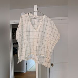 Madewell Lakeline Popover Shirt In Windowpane